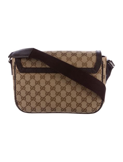 cross over purse gucci|gucci canvas crossbody bags.